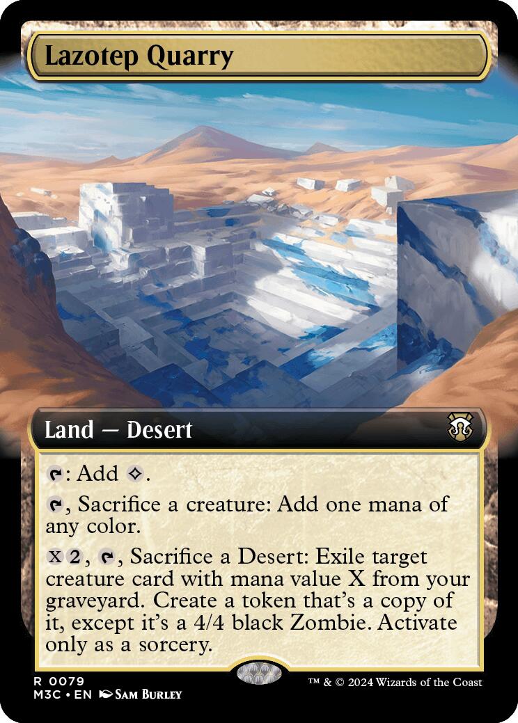 Lazotep Quarry (Extended Art) (Ripple Foil) [Modern Horizons 3 Commander] | Dumpster Cat Games