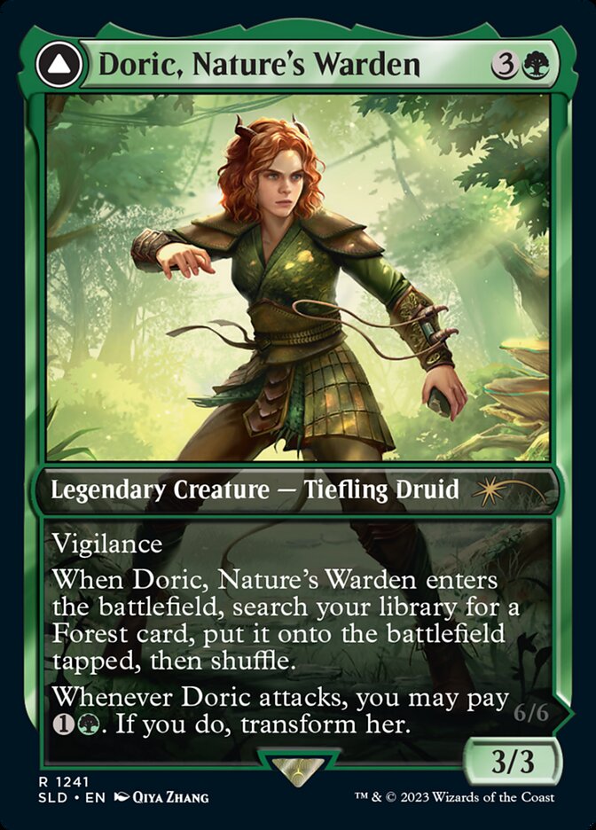 Doric, Nature's Warden // Doric, Owlbear Avenger [Secret Lair Drop Series] | Dumpster Cat Games