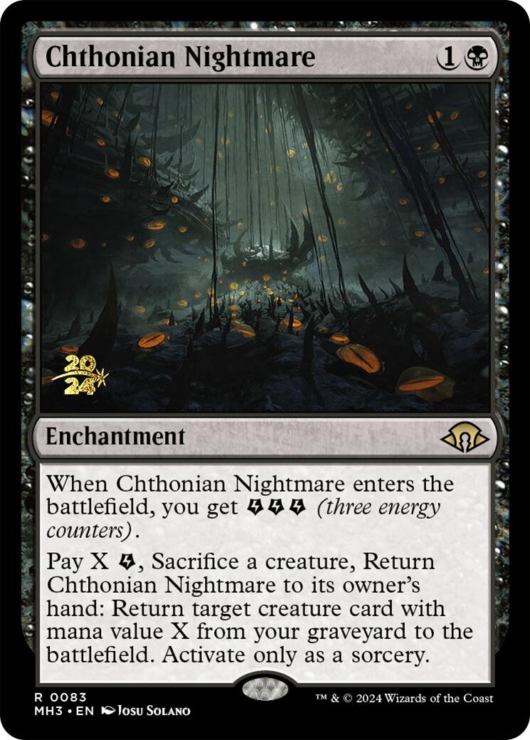 Chthonian Nightmare [Modern Horizons 3 Prerelease Promos] | Dumpster Cat Games