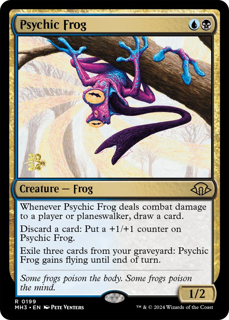 Psychic Frog [Modern Horizons 3 Prerelease Promos] | Dumpster Cat Games