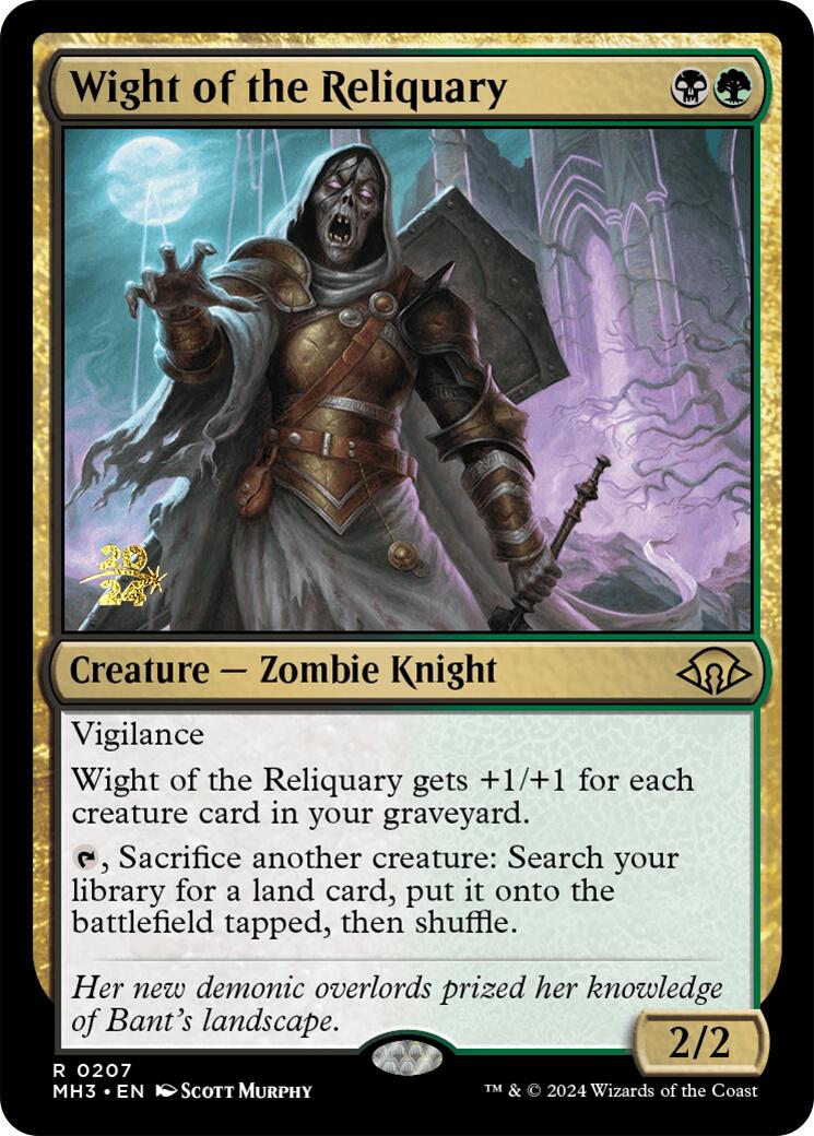 Wight of the Reliquary [Modern Horizons 3 Prerelease Promos] | Dumpster Cat Games