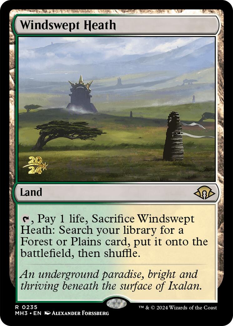 Windswept Heath [Modern Horizons 3 Prerelease Promos] | Dumpster Cat Games