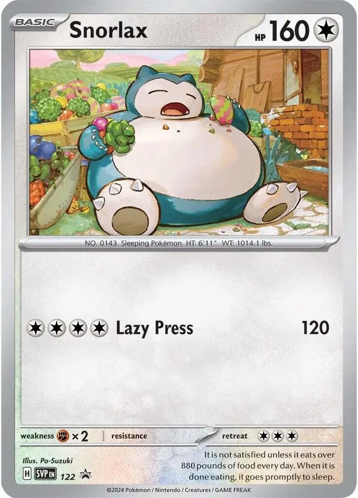 Snorlax (122) [Scarlet & Violet: Black Star Promos] | Dumpster Cat Games