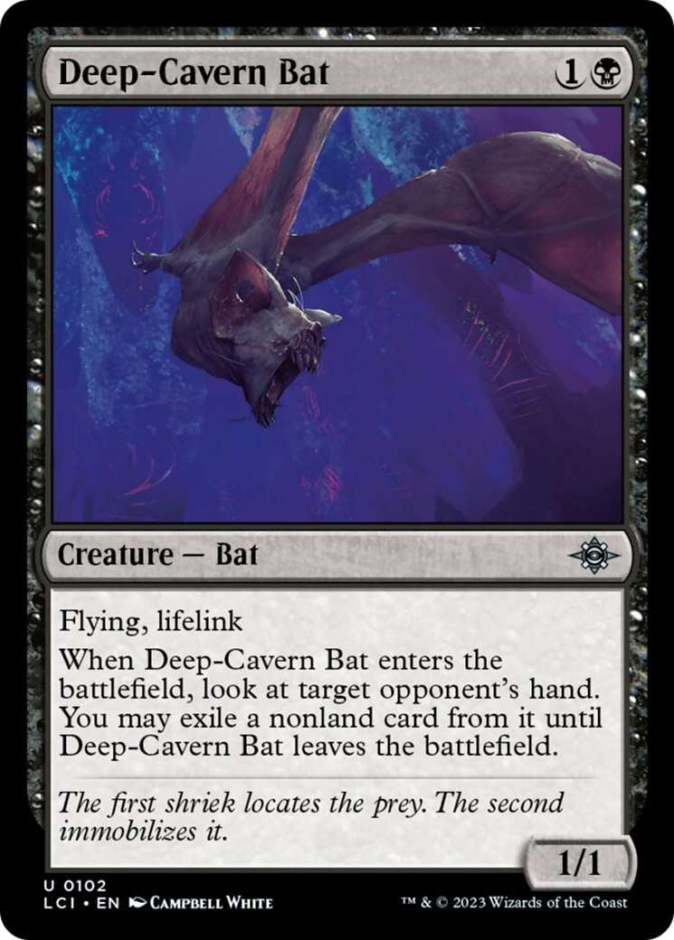 Deep-Cavern Bat [The Lost Caverns of Ixalan] | Dumpster Cat Games