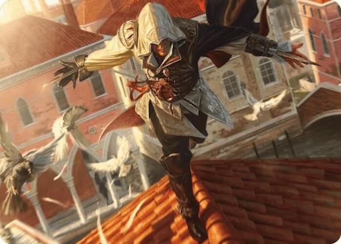 Ezio, Blade of Vengeance Art Card [Assassin's Creed Art Series] | Dumpster Cat Games