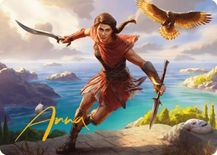 Kassandra, Eagle Bearer Art Card (Gold-Stamped Signature) [Assassin's Creed Art Series] | Dumpster Cat Games