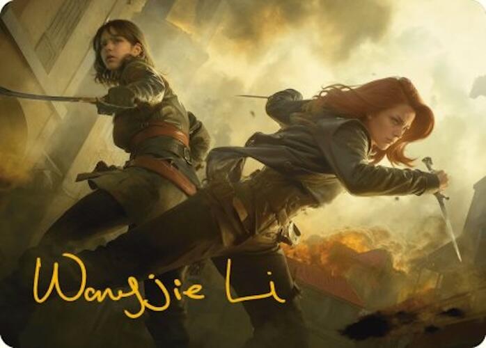 Mary Read and Anne Bonny Art Card (Gold-Stamped Signature) [Assassin's Creed Art Series] | Dumpster Cat Games