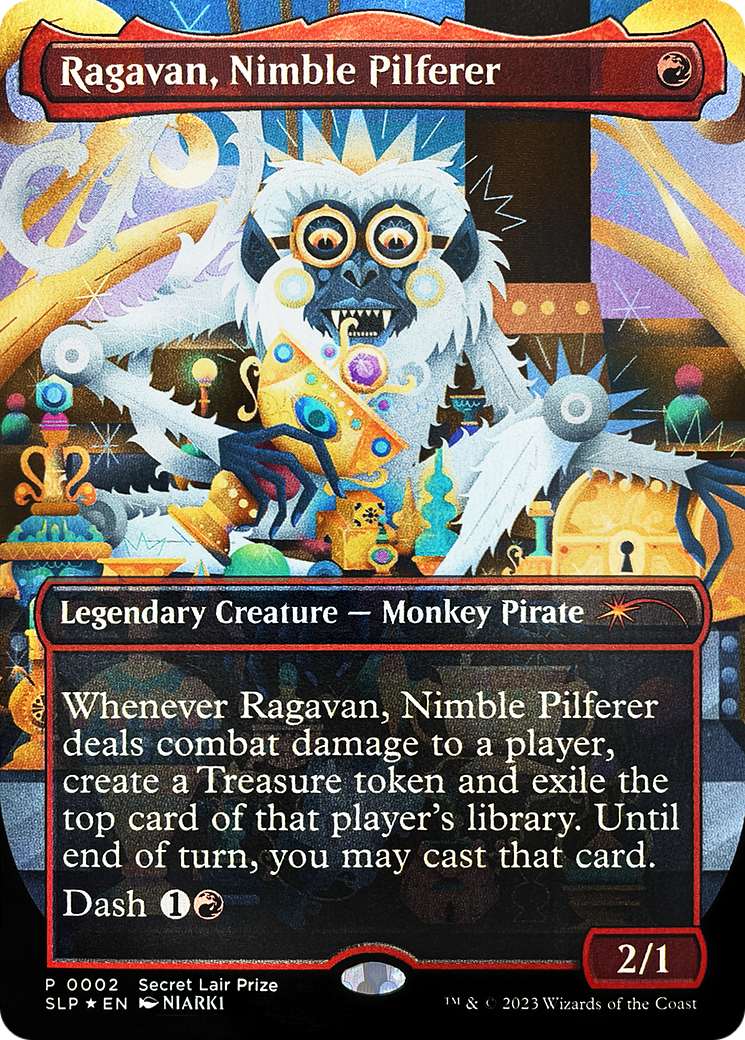 Ragavan, Nimble Pilferer (Borderless) [Secret Lair Showdown] | Dumpster Cat Games