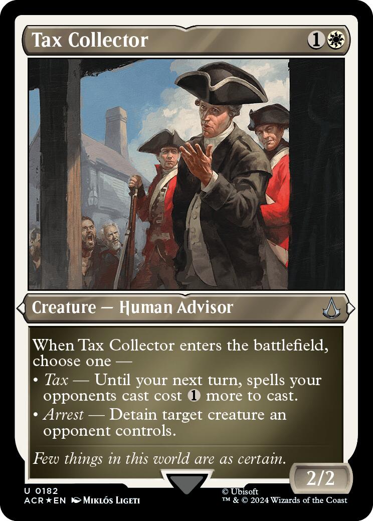 Tax Collector (Foil Etched) [Assassin's Creed] | Dumpster Cat Games