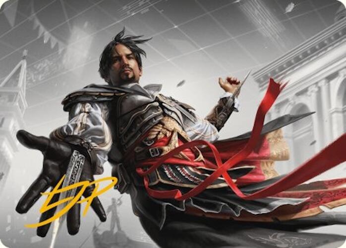 Ezio Auditore da Firenze Art Card (Gold-Stamped Signature) [Assassin's Creed Art Series] | Dumpster Cat Games