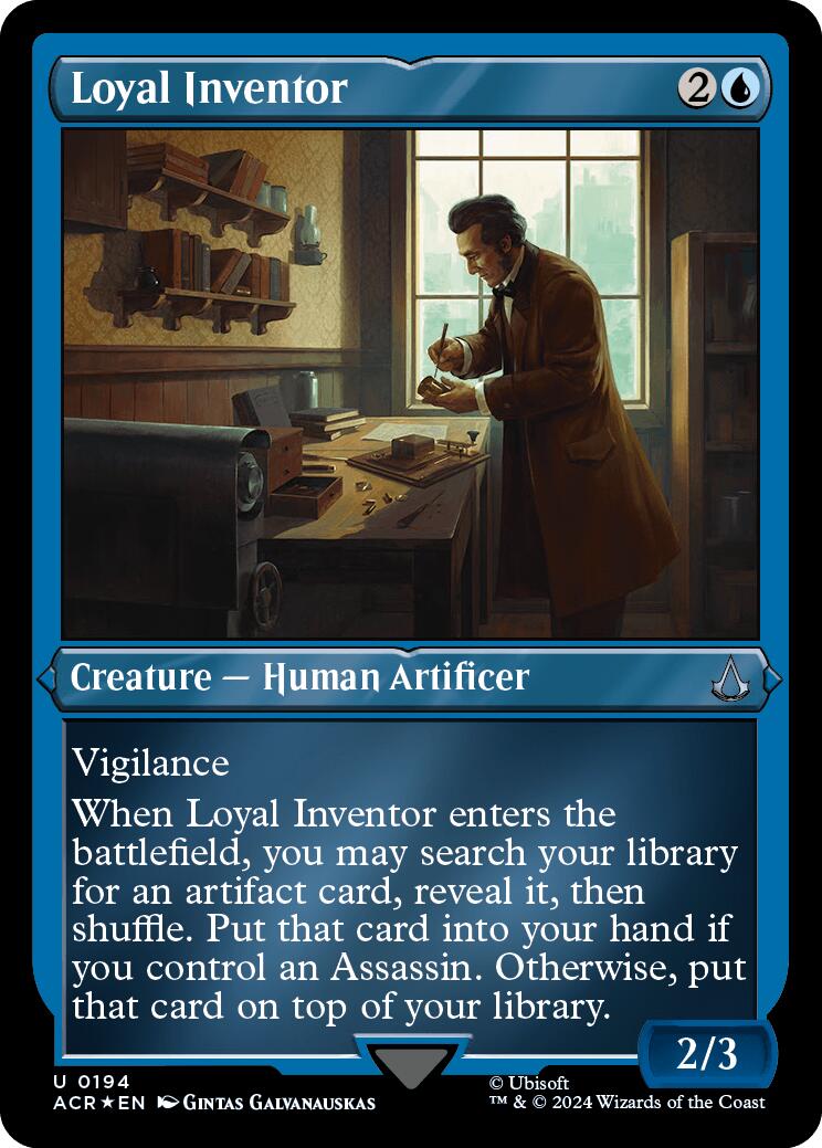 Loyal Inventor (Foil Etched) [Assassin's Creed] | Dumpster Cat Games