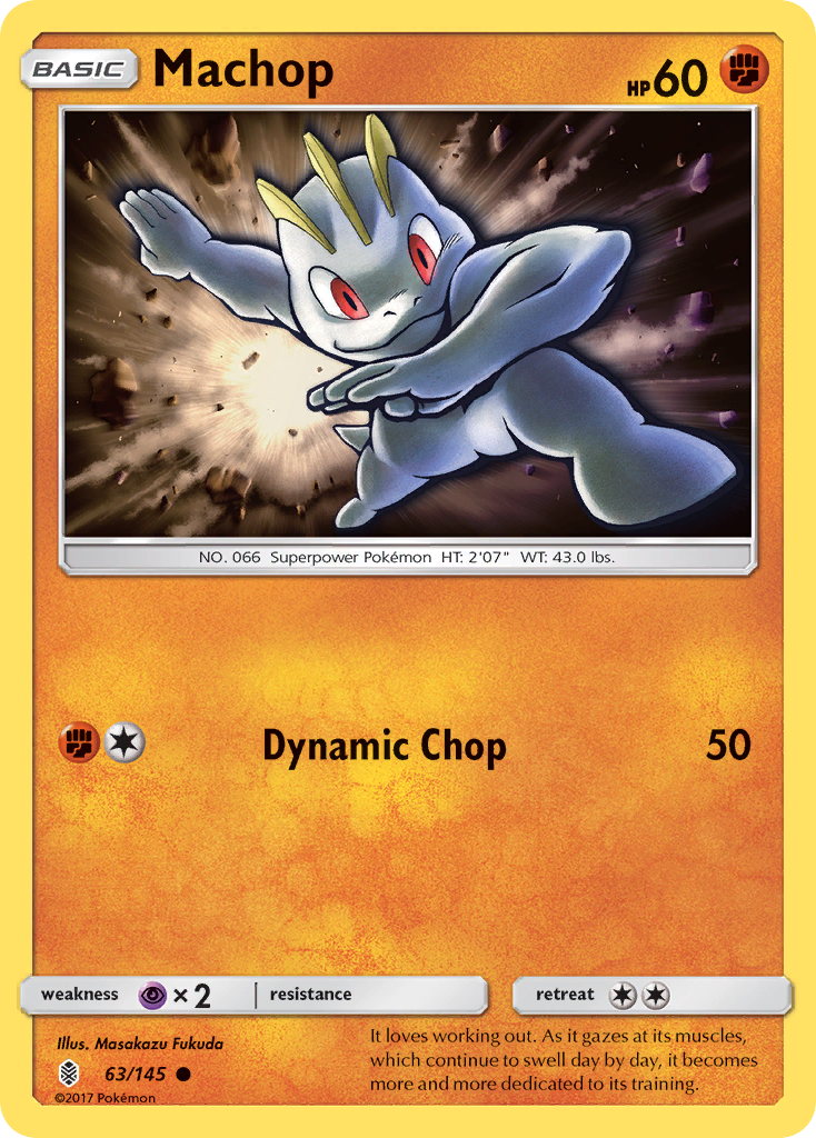 Machop (63/145) [Sun & Moon: Guardians Rising] | Dumpster Cat Games