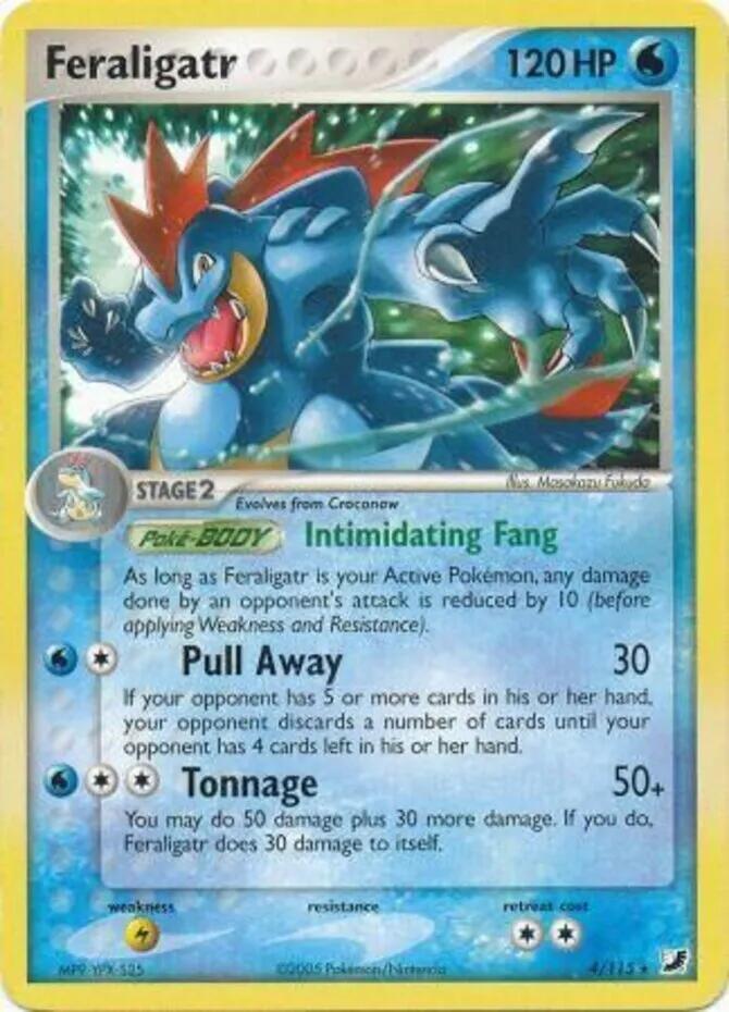 Feraligatr (4/115) (Theme Deck Exclusives) [EX: Unseen Forces] | Dumpster Cat Games