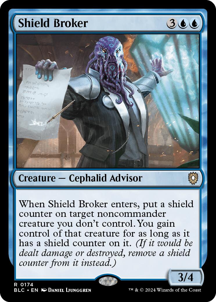 Shield Broker [Bloomburrow Commander] | Dumpster Cat Games