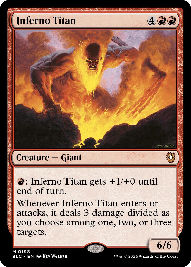 Inferno Titan [Bloomburrow Commander] | Dumpster Cat Games