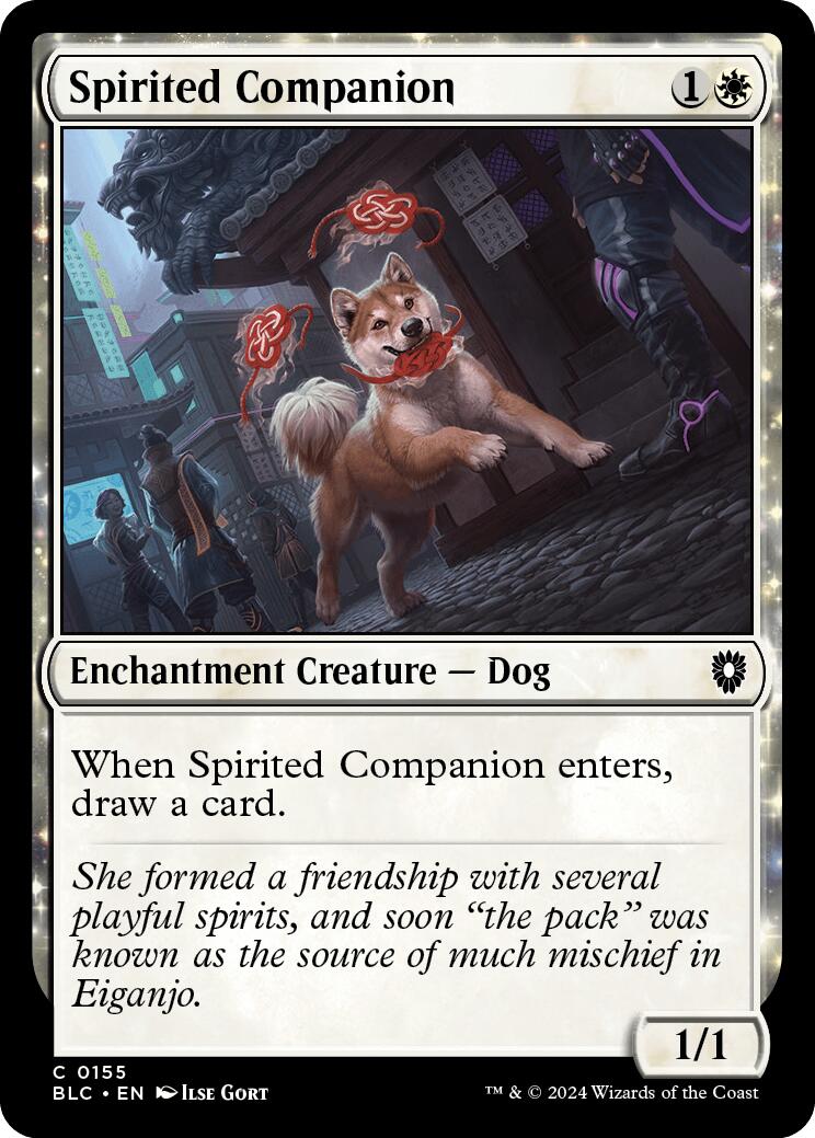 Spirited Companion [Bloomburrow Commander] | Dumpster Cat Games