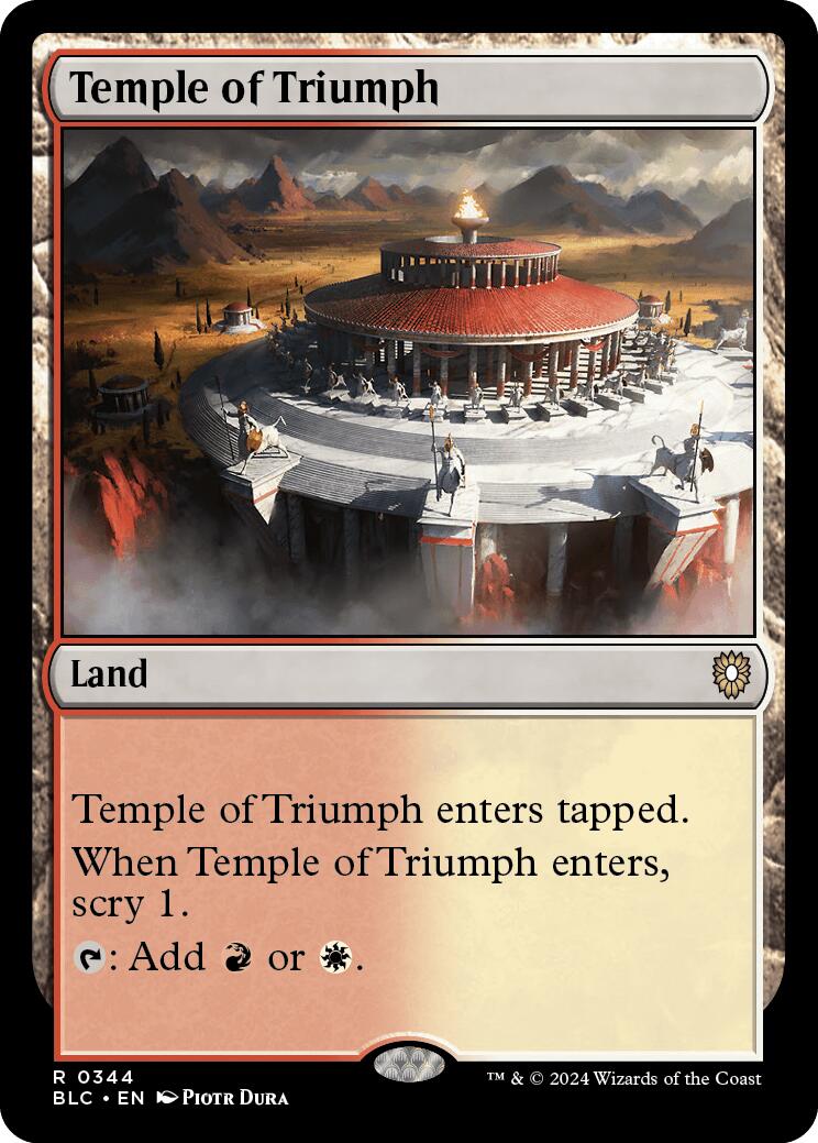 Temple of Triumph [Bloomburrow Commander] | Dumpster Cat Games