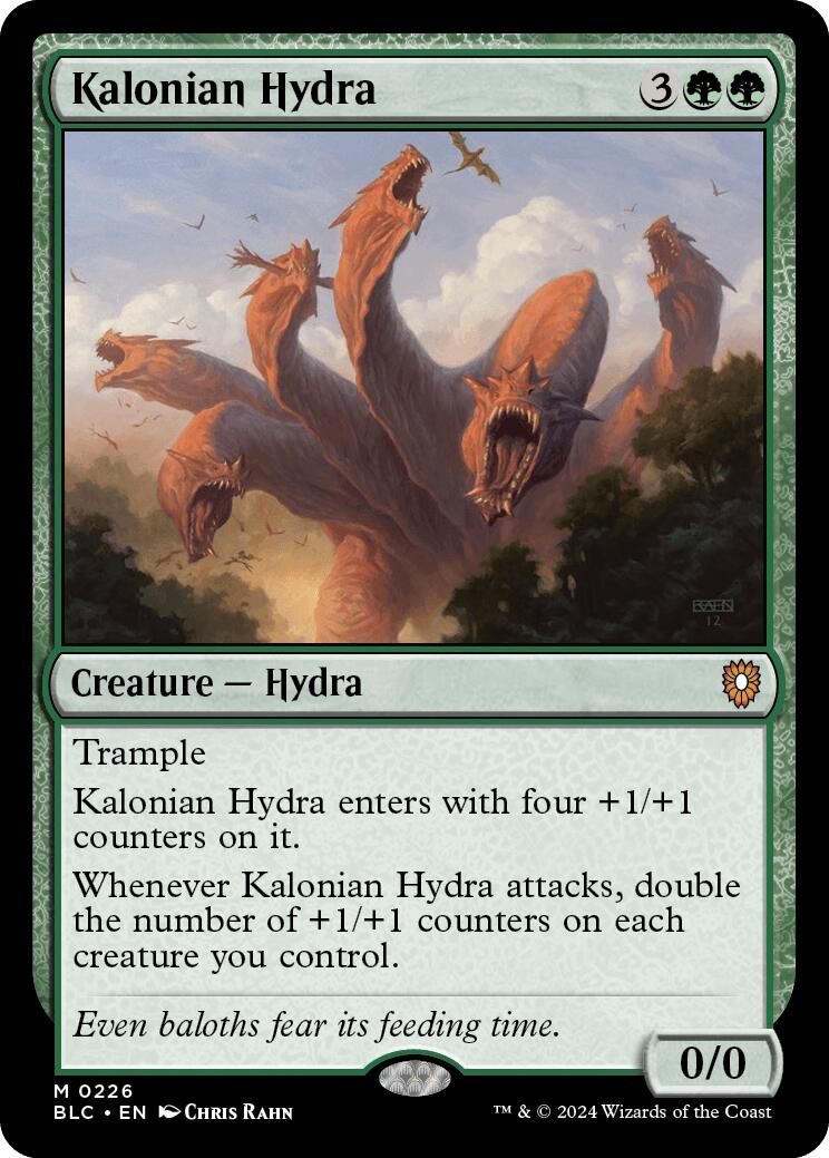 Kalonian Hydra [Bloomburrow Commander] | Dumpster Cat Games