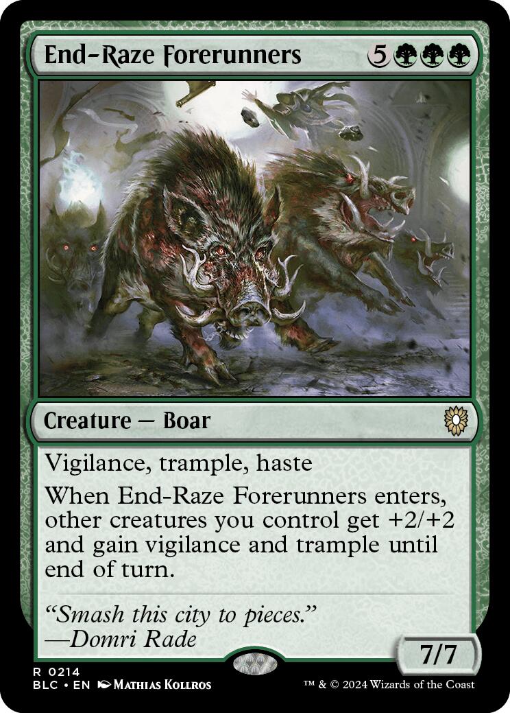 End-Raze Forerunners [Bloomburrow Commander] | Dumpster Cat Games