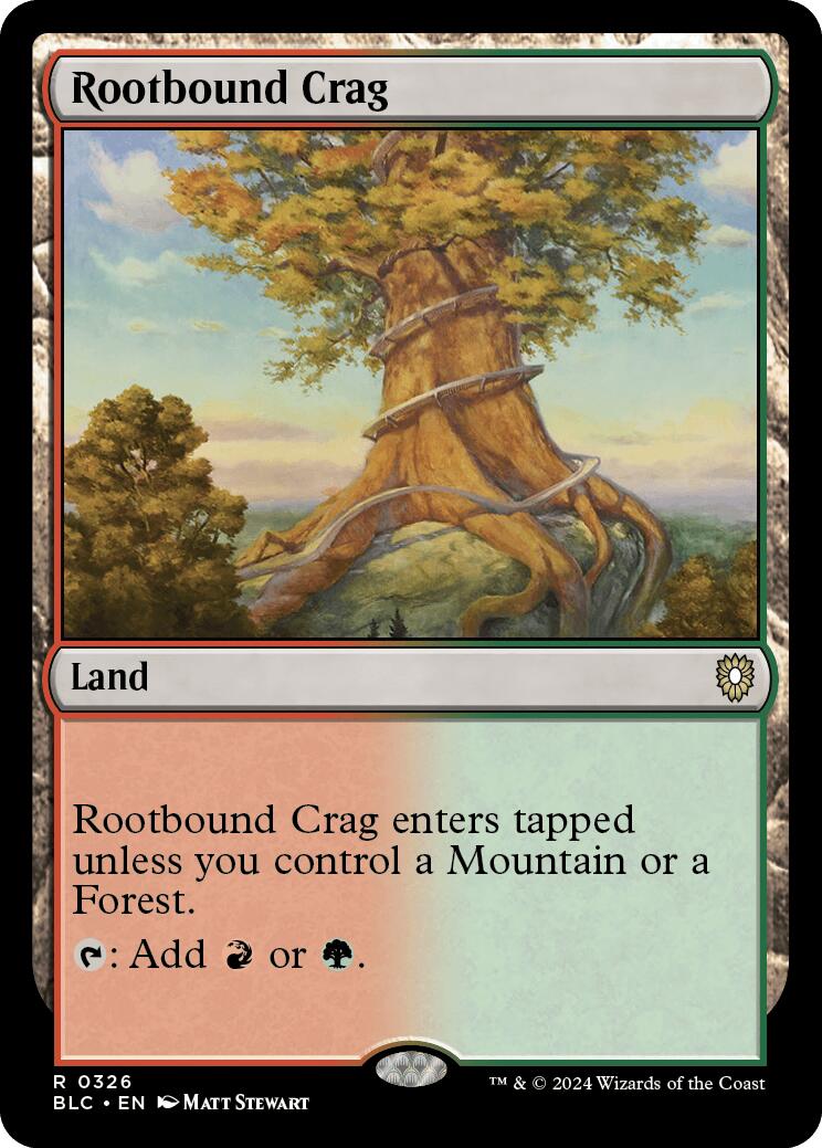 Rootbound Crag [Bloomburrow Commander] | Dumpster Cat Games