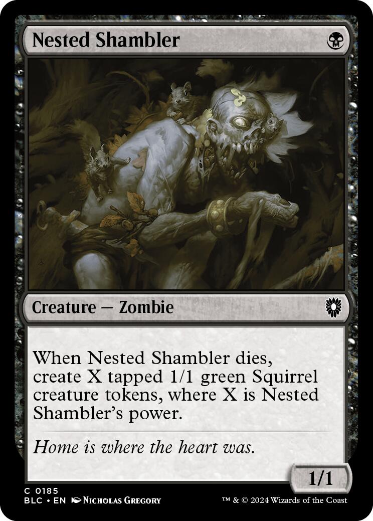 Nested Shambler [Bloomburrow Commander] | Dumpster Cat Games