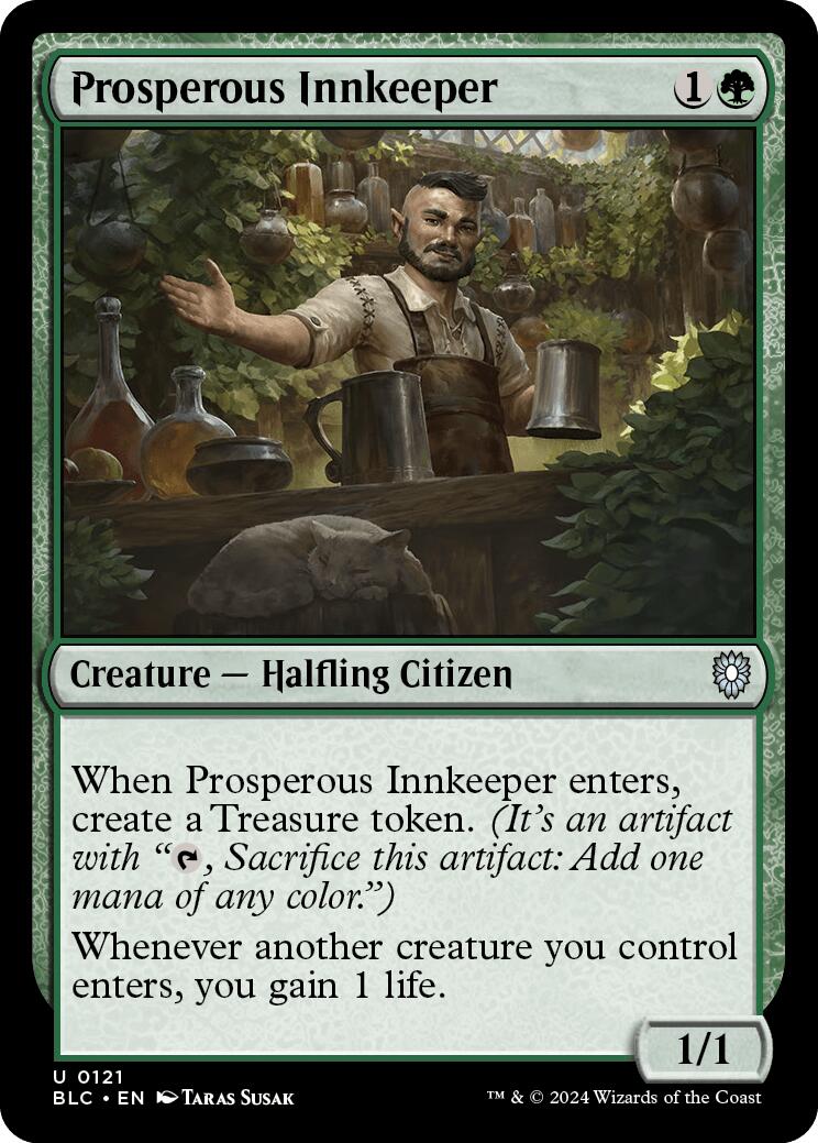 Prosperous Innkeeper [Bloomburrow Commander] | Dumpster Cat Games