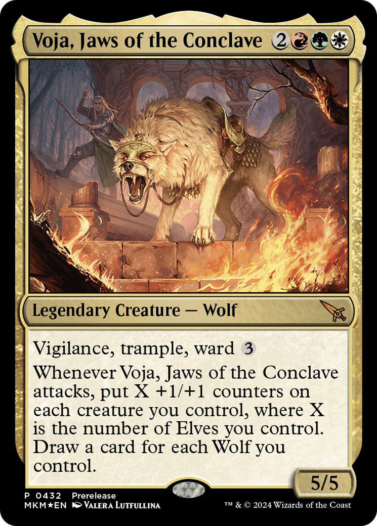 Voja, Jaws of the Conclave [Murders at Karlov Manor Prerelease Promos] | Dumpster Cat Games