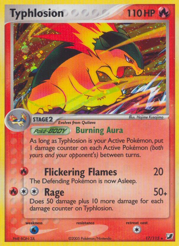 Typhlosion(17/115) (Theme Deck Exclusive) [EX: Unseen Forces] | Dumpster Cat Games