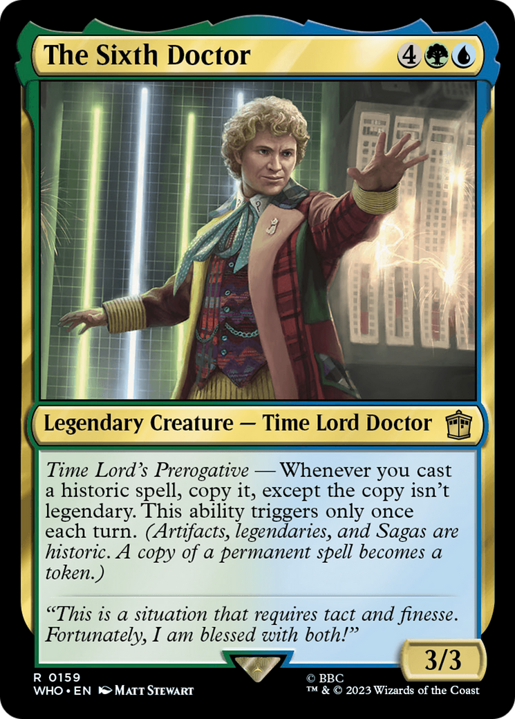 The Sixth Doctor [Doctor Who] | Dumpster Cat Games