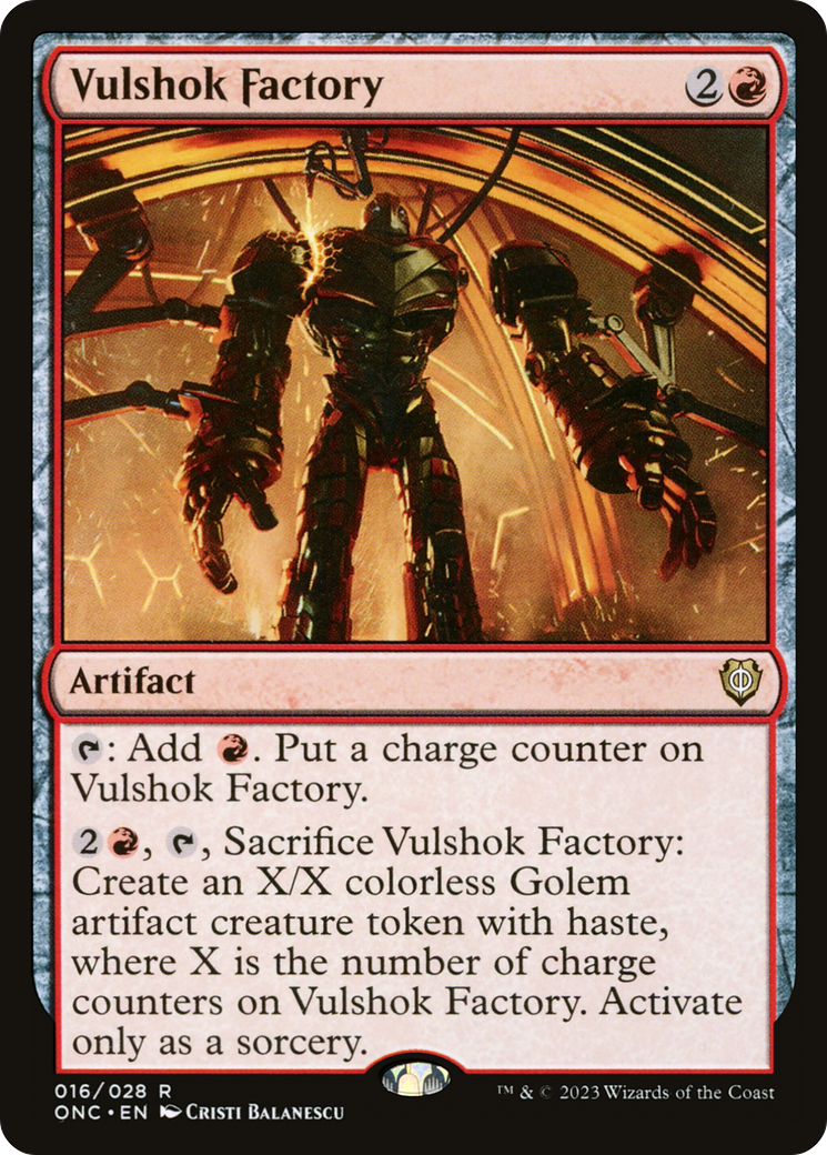 Vulshok Factory [Phyrexia: All Will Be One Commander] | Dumpster Cat Games