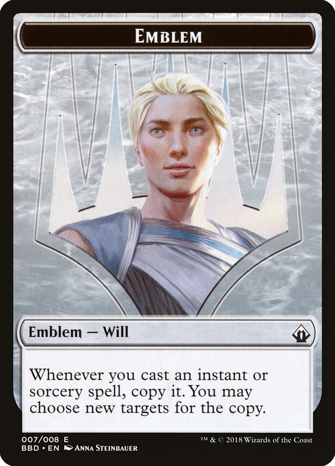 Will Kenrith Emblem [Battlebond Tokens] | Dumpster Cat Games