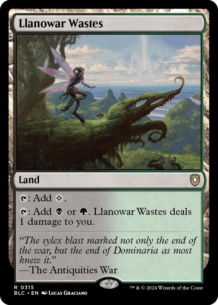 Llanowar Wastes [Bloomburrow Commander] | Dumpster Cat Games