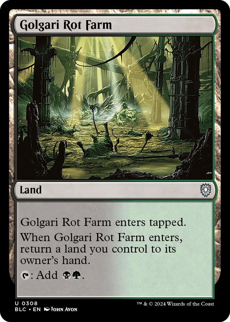 Golgari Rot Farm [Bloomburrow Commander] | Dumpster Cat Games