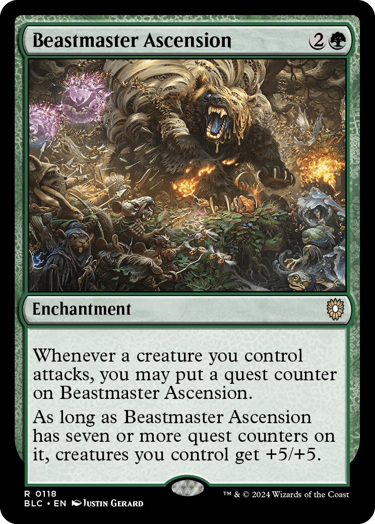 Beastmaster Ascension [Bloomburrow Commander] | Dumpster Cat Games