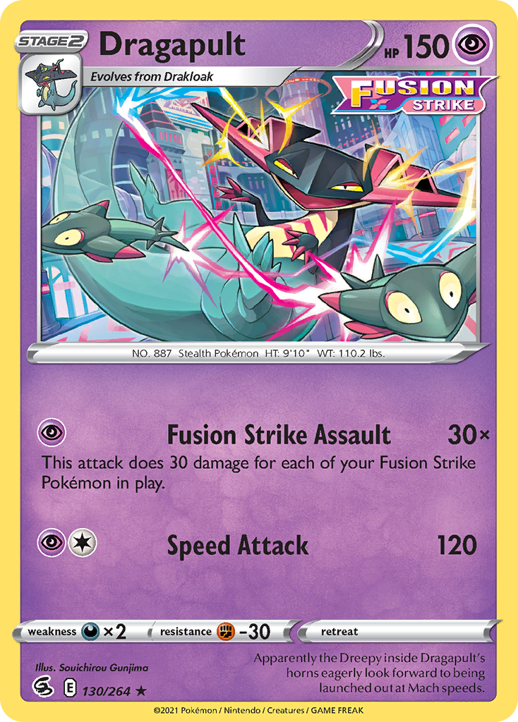 Dragapult (130/264) (Theme Deck Exclusive) [Sword & Shield: Fusion Strike] | Dumpster Cat Games