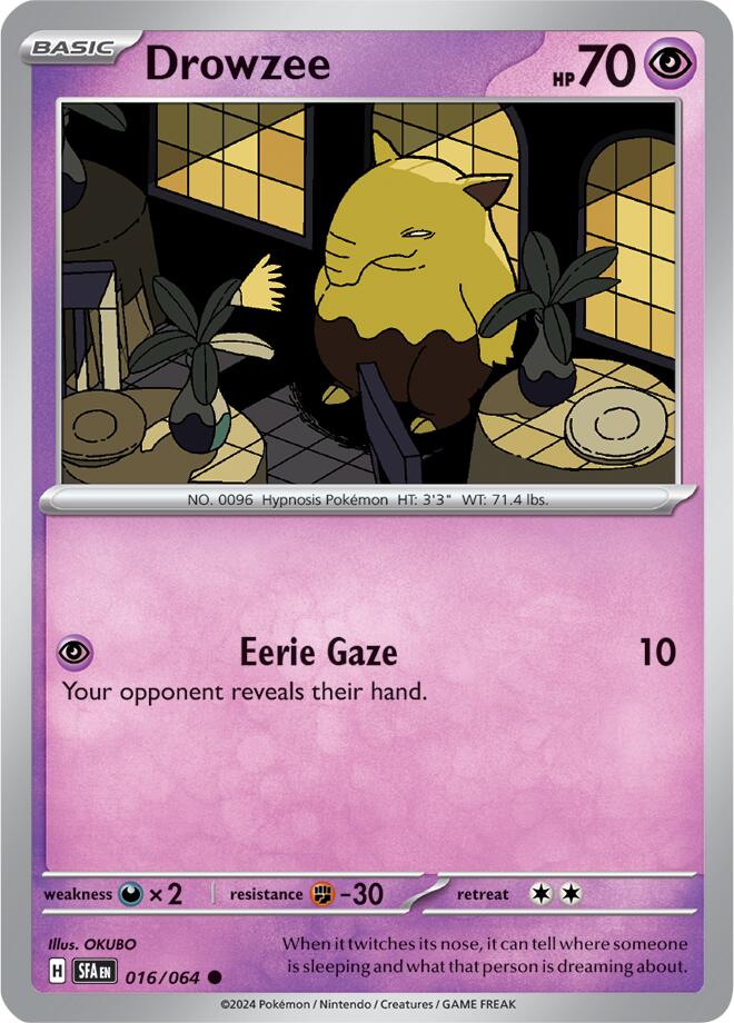 Drowzee (016/064) [Scarlet & Violet: Shrouded Fable] | Dumpster Cat Games