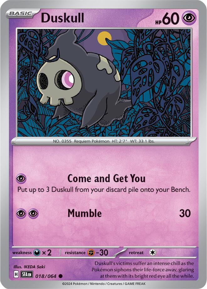 Duskull (018/064) [Scarlet & Violet: Shrouded Fable] | Dumpster Cat Games