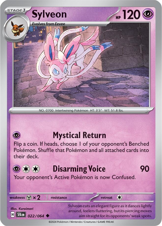 Sylveon (022/064) [Scarlet & Violet: Shrouded Fable] | Dumpster Cat Games