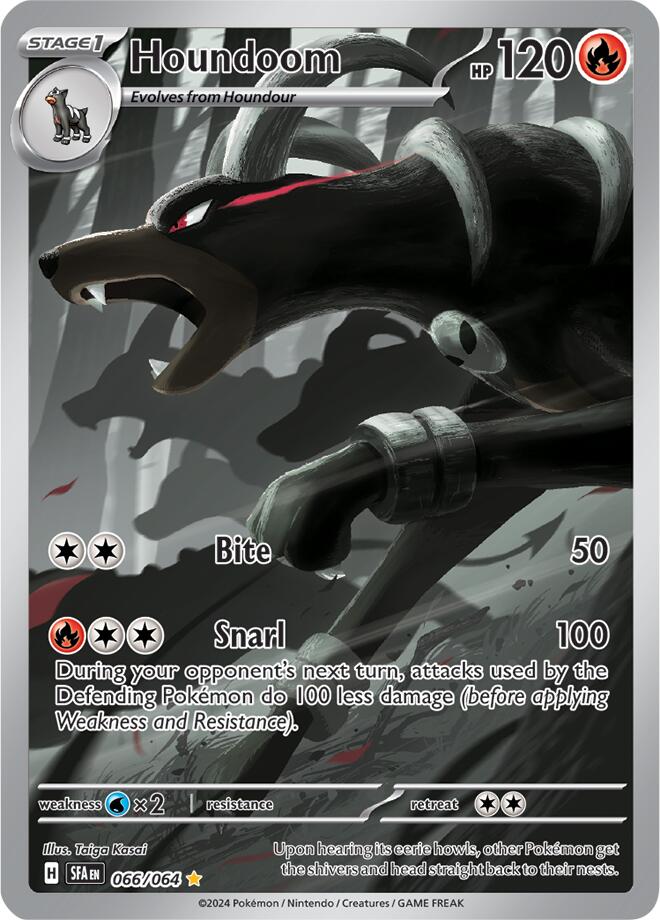 Houndoom (066/064) [Scarlet & Violet: Shrouded Fable] | Dumpster Cat Games