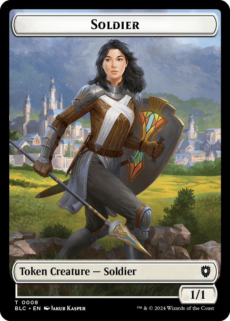 Soldier // Citizen Double-Sided Token [Bloomburrow Commander Tokens] | Dumpster Cat Games