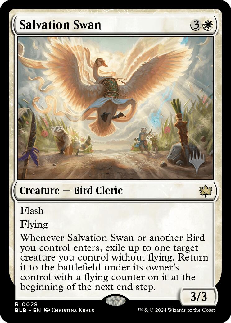 Salvation Swan (Promo Pack) [Bloomburrow Promos] | Dumpster Cat Games