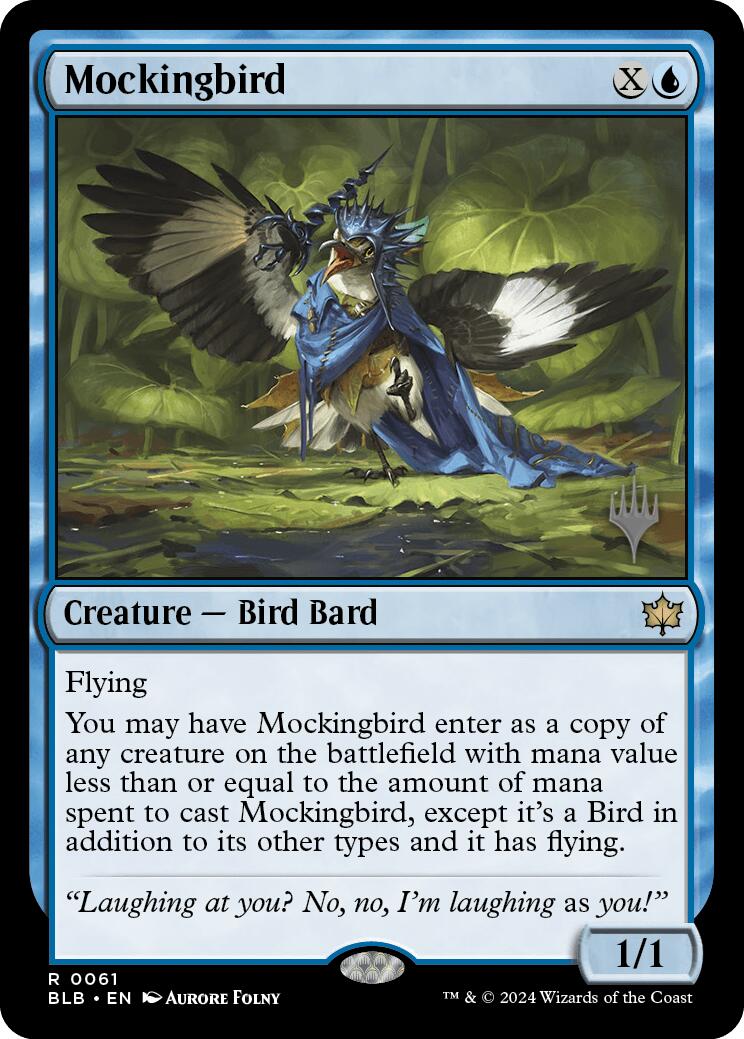 Mockingbird (Promo Pack) [Bloomburrow Promos] | Dumpster Cat Games