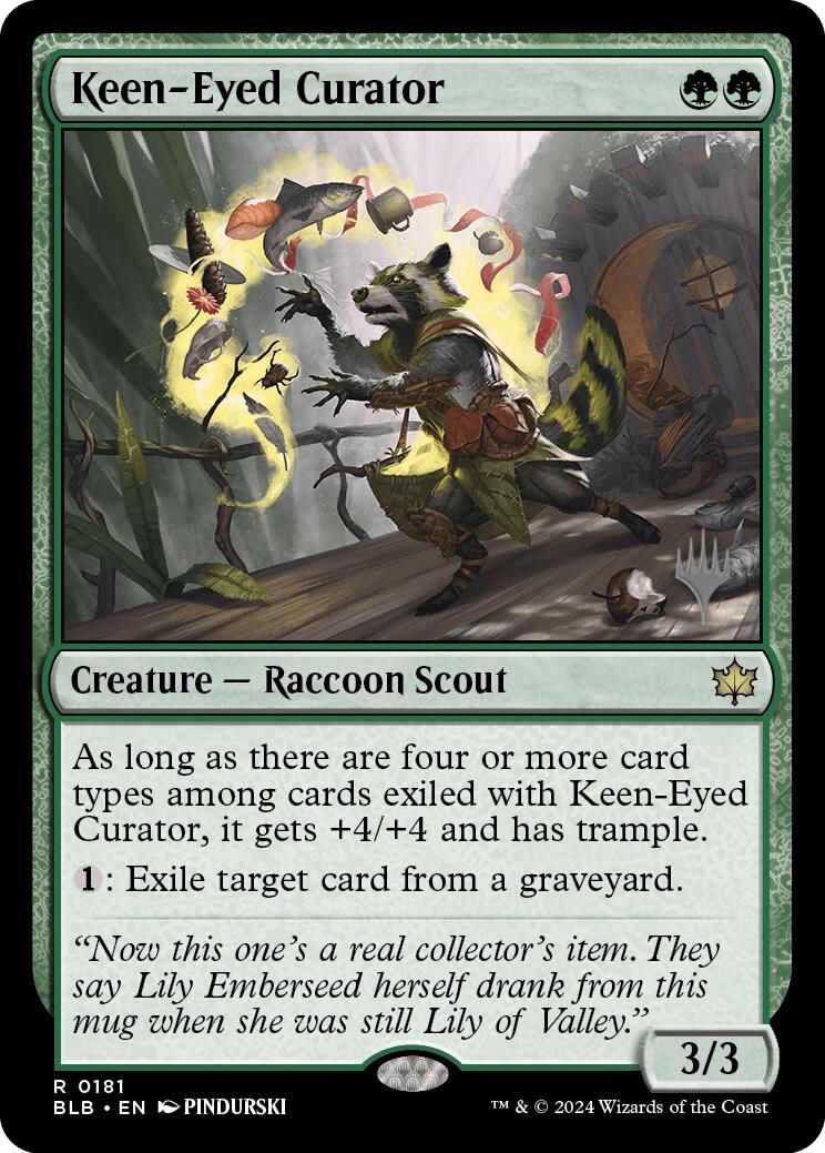 Keen-Eyed Curator (Promo Pack) [Bloomburrow Promos] | Dumpster Cat Games