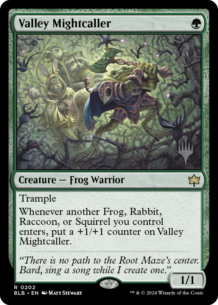 Valley Mightcaller (Promo Pack) [Bloomburrow Promos] | Dumpster Cat Games