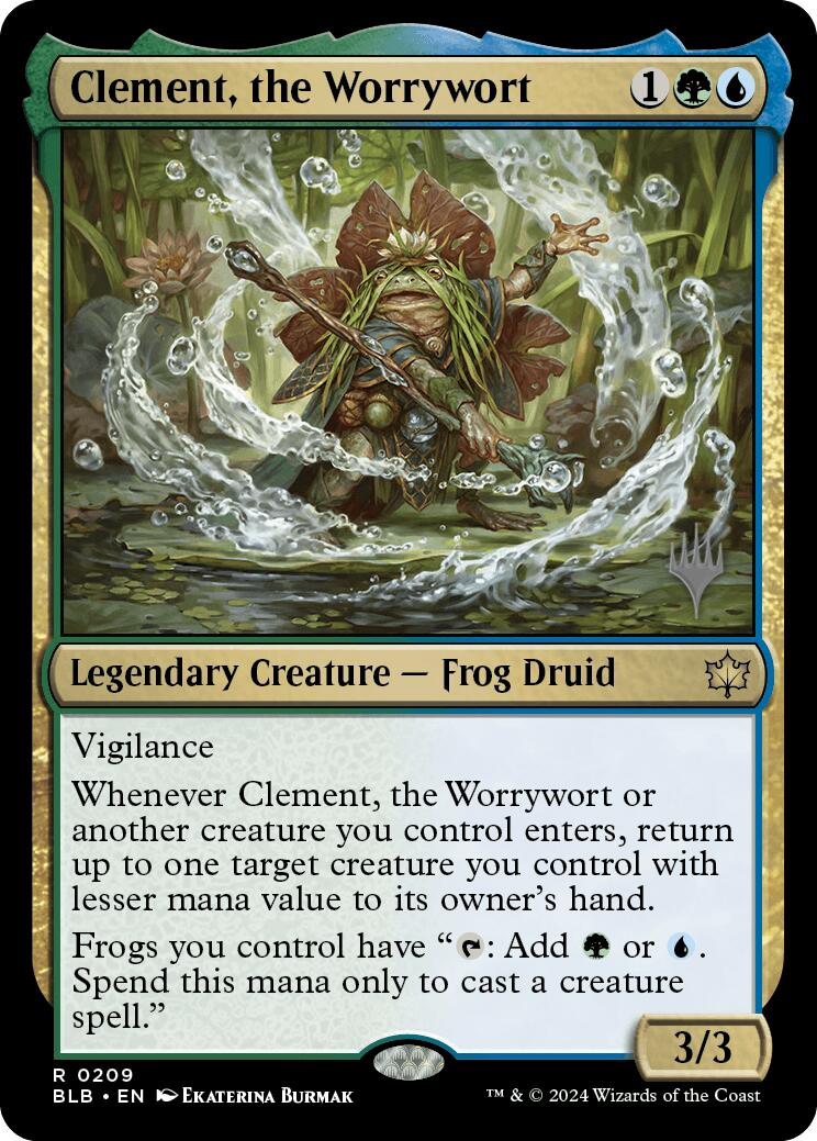 Clement, the Worrywort (Promo Pack) [Bloomburrow Promos] | Dumpster Cat Games