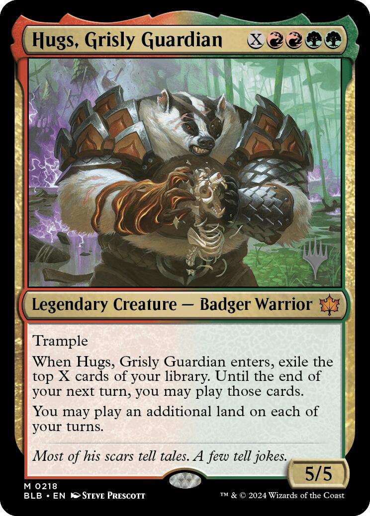 Hugs, Grisly Guardian (Promo Pack) [Bloomburrow Promos] | Dumpster Cat Games