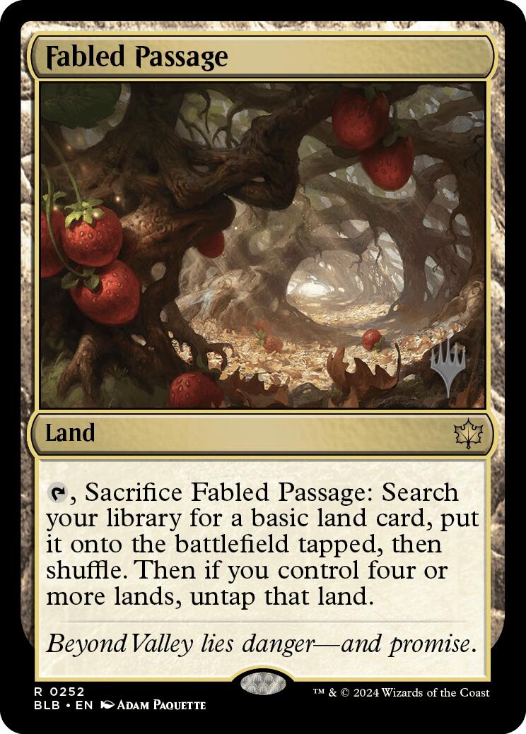 Fabled Passage (Promo Pack) [Bloomburrow Promos] | Dumpster Cat Games