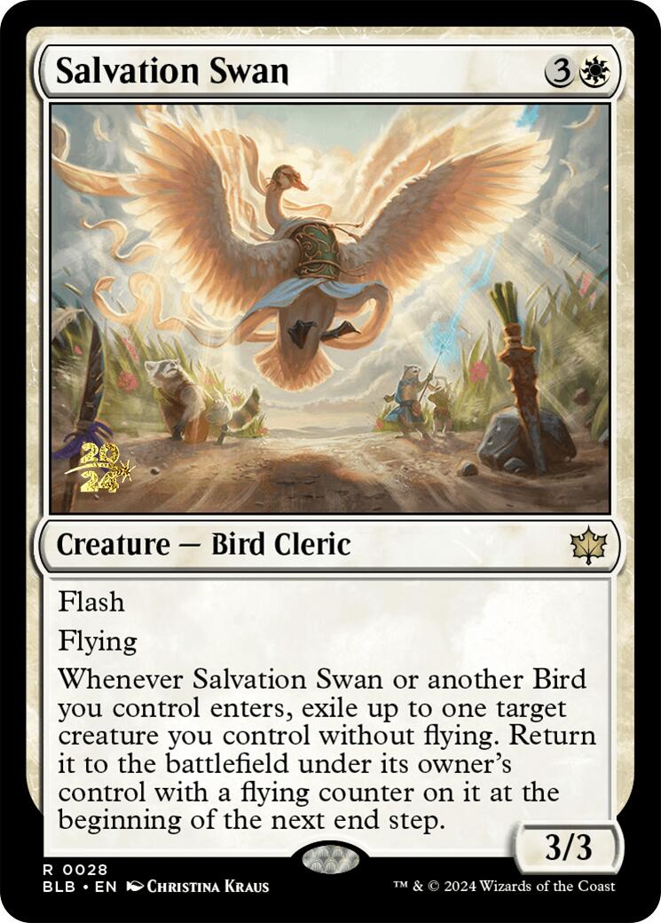 Salvation Swan [Bloomburrow Prerelease Promos] | Dumpster Cat Games