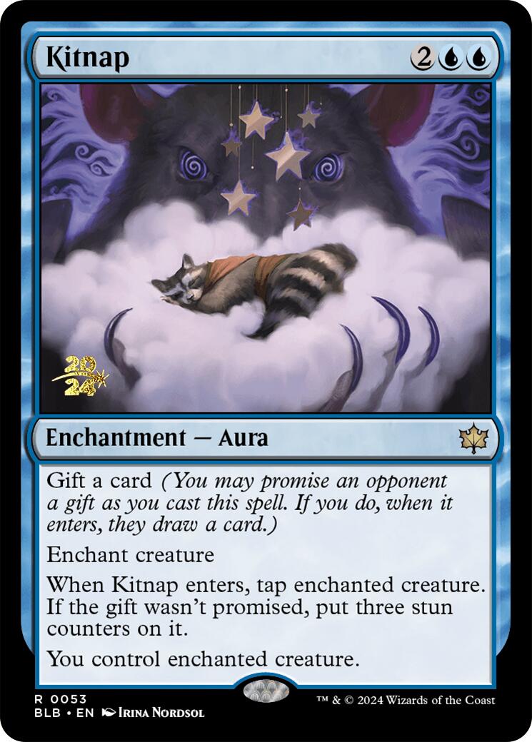 Kitnap [Bloomburrow Prerelease Promos] | Dumpster Cat Games