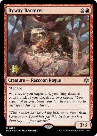 Byway Barterer [Bloomburrow Prerelease Promos] | Dumpster Cat Games